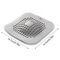 Silicone Floor Drain Hair Catcher & Sink Strainer | 14.7cm Drain Hair Catcher PLUSH Gray