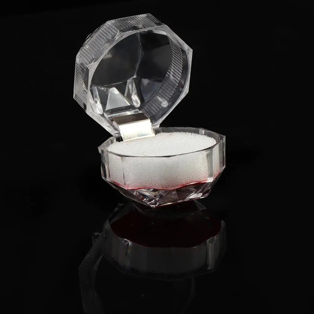 Clear Acrylic Ring Box – Crystal Jewelry Display & Storage Case Jewelry Display Case PLUSH