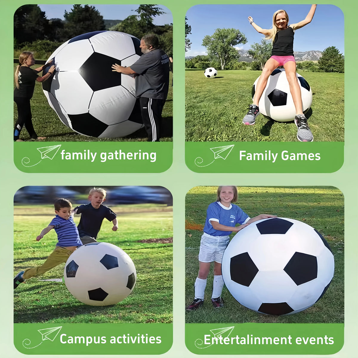 70cm Giant Inflatable Soccer Ball – Beach & Pool Toy Inflatable Ball Toy PLUSH