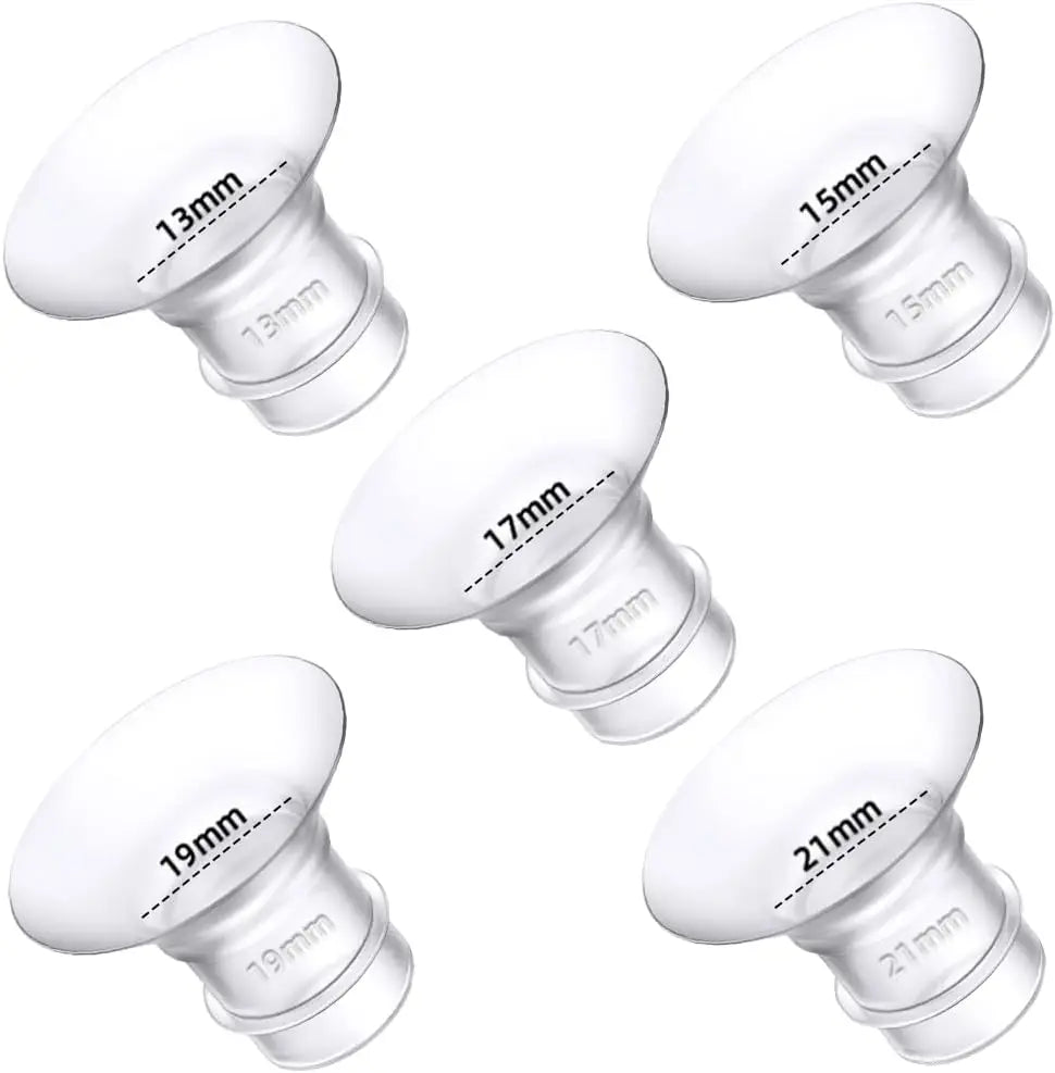 Silicone Breast Flange Inserts – Fits Momcozy Spectra Medela 24mm Breast Pump Accessory PLUSH 5PCS