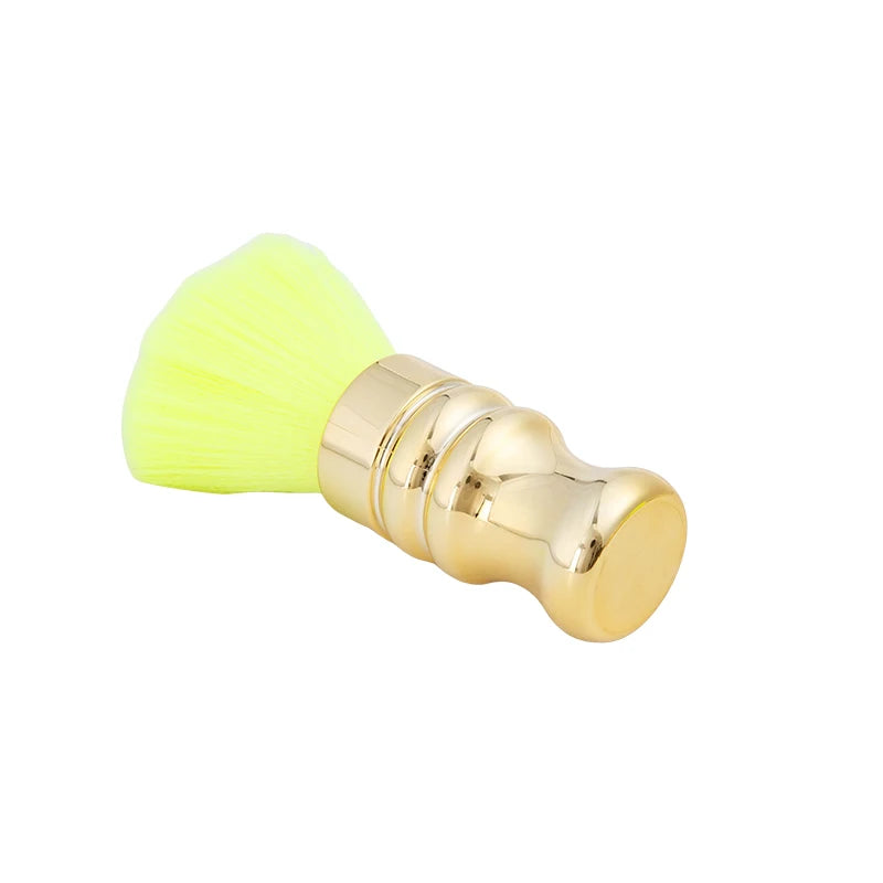 Gold Barber Neck Duster Brush – Soft Hair & Beard Cleaner Barber Neck Duster Brush PLUSH Gold-A