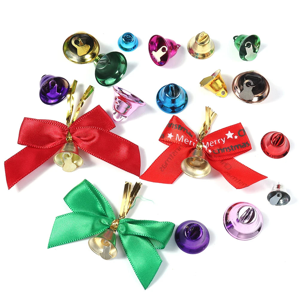 20pcs Mini Metal Christmas Bells – DIY Jewelry & Xmas Decor DIY Craft Bells PLUSH