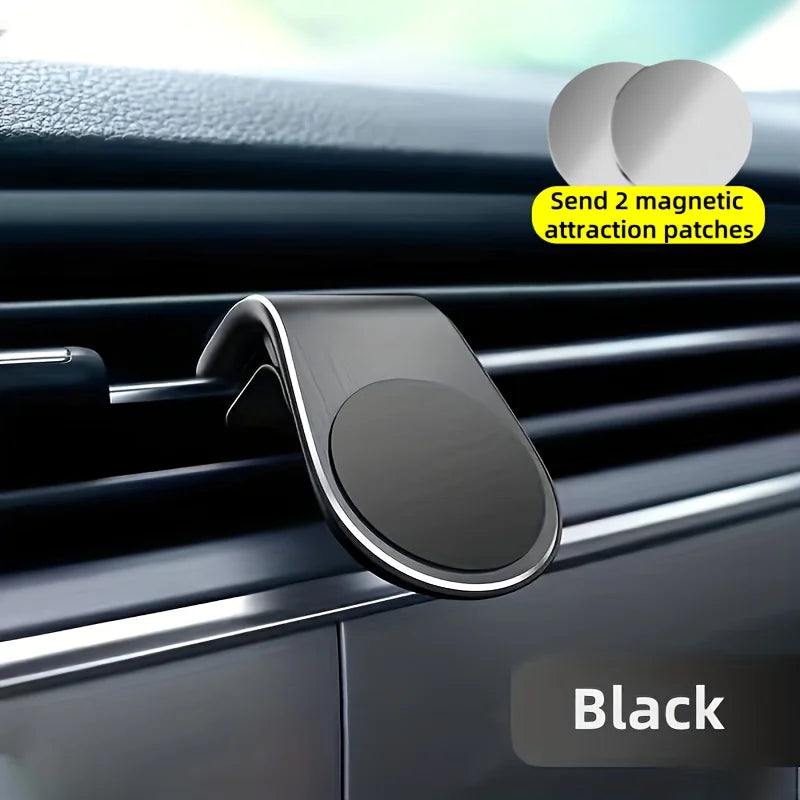 L-Shaped Magnetic Car Phone Holder – Air Vent Mount Car Phone Mount PLUSH