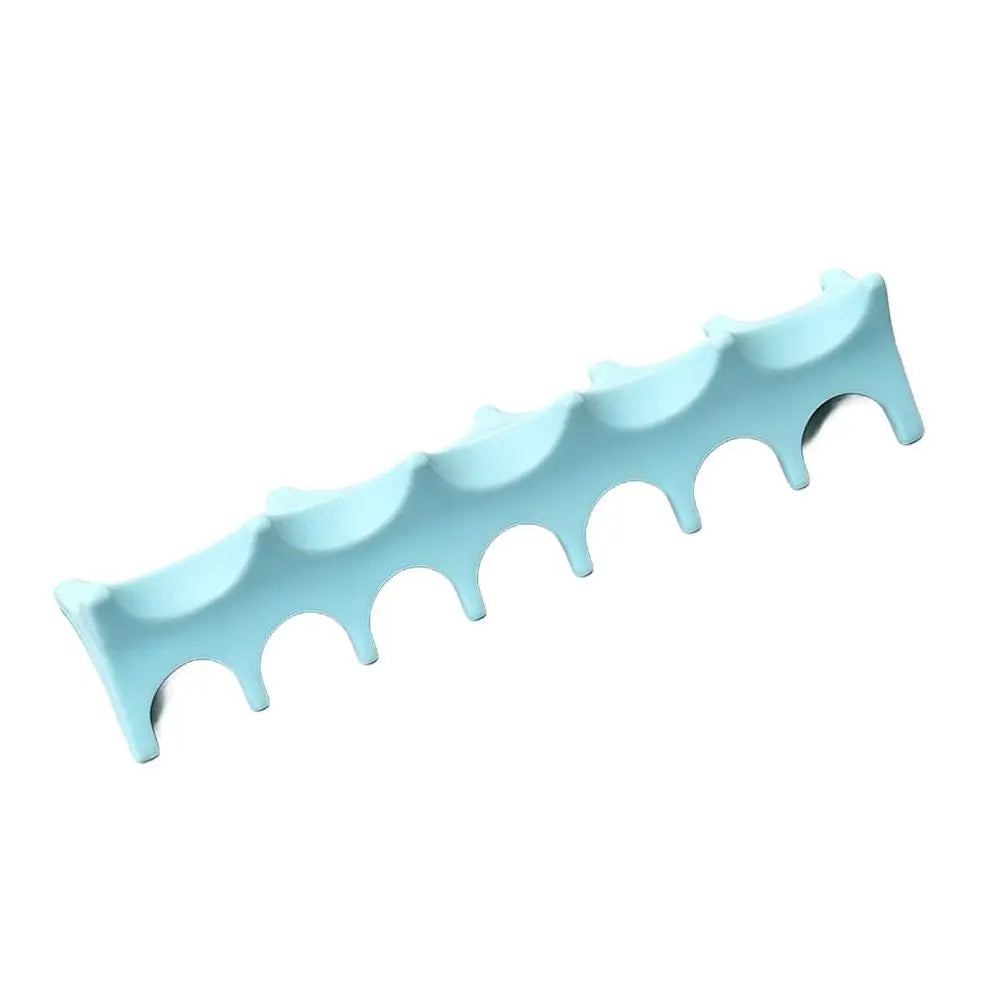Silicone Fishbone Nail Art Pen Holder – 5-Slot Brush Stand Nail Brush Holder PLUSH C CN