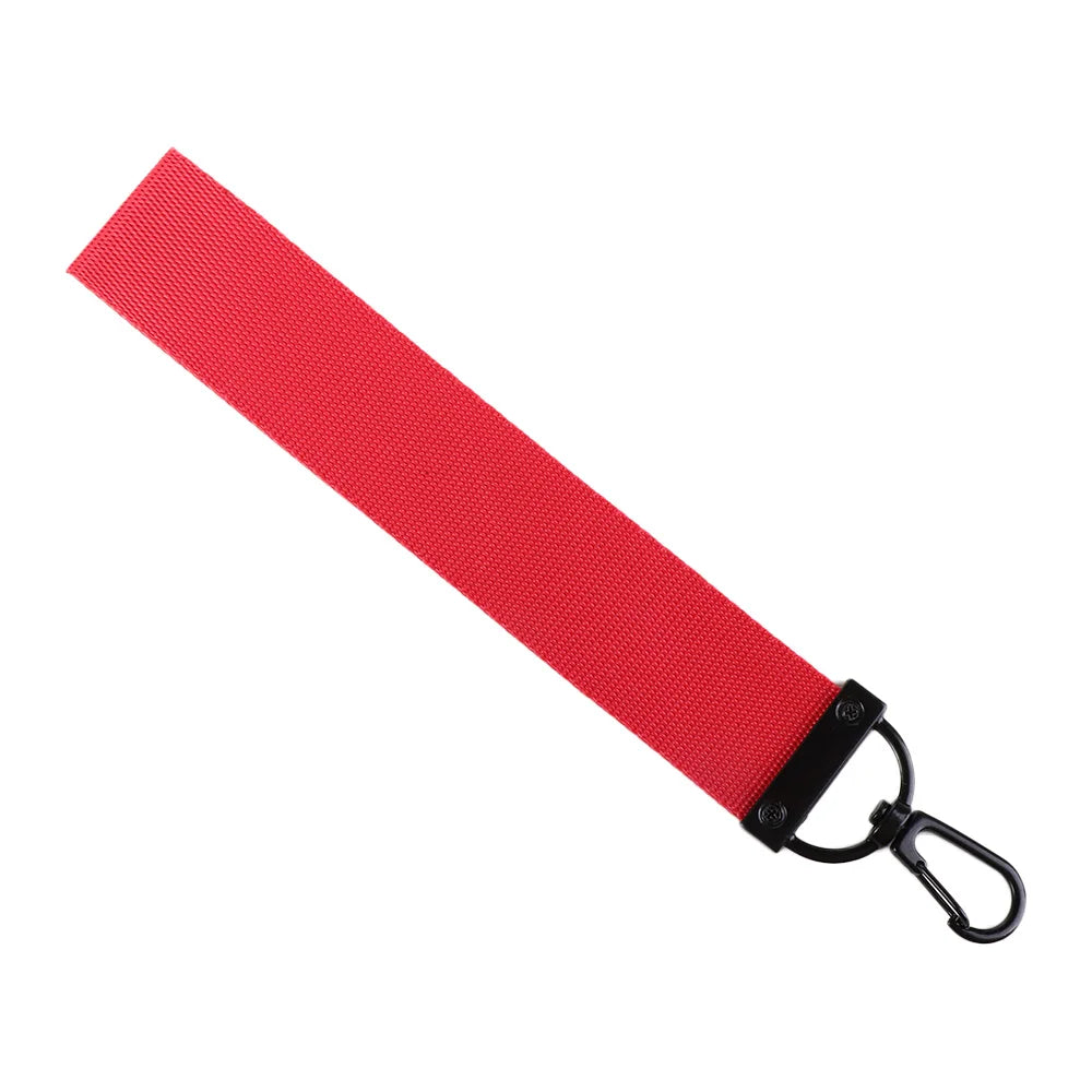 Solid Ribbon Keychain Lanyard – Bag Charm & Phone Strap Ribbon Keychain Lanyard PLUSH red