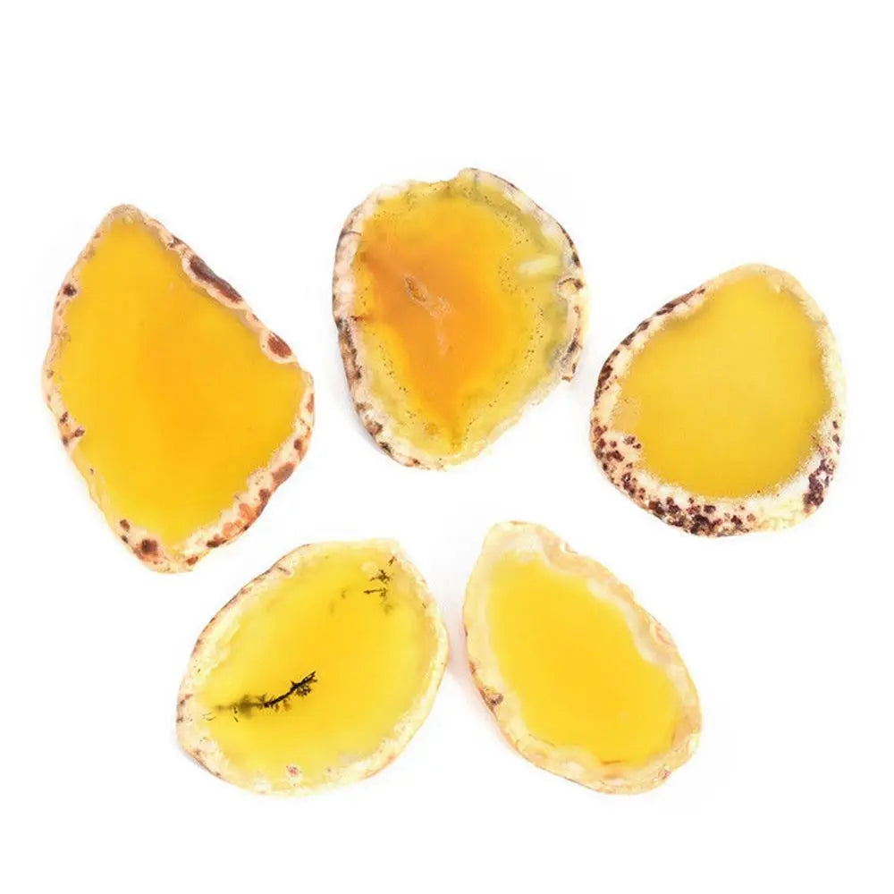 Polished Agate Stone Slice Pendant – DIY Jewelry & Décor Stone Slice Pendant PLUSH orange
