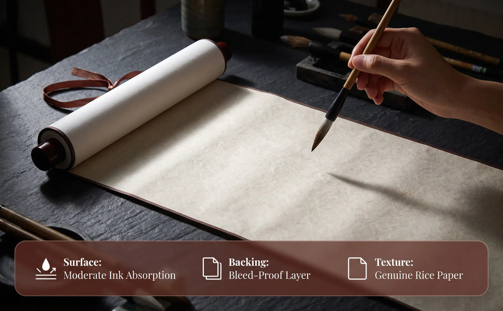 Chinese Xuan Paper Calligraphy Scroll – Thickened Mounting Calligraphy Paper Scroll PLUSH