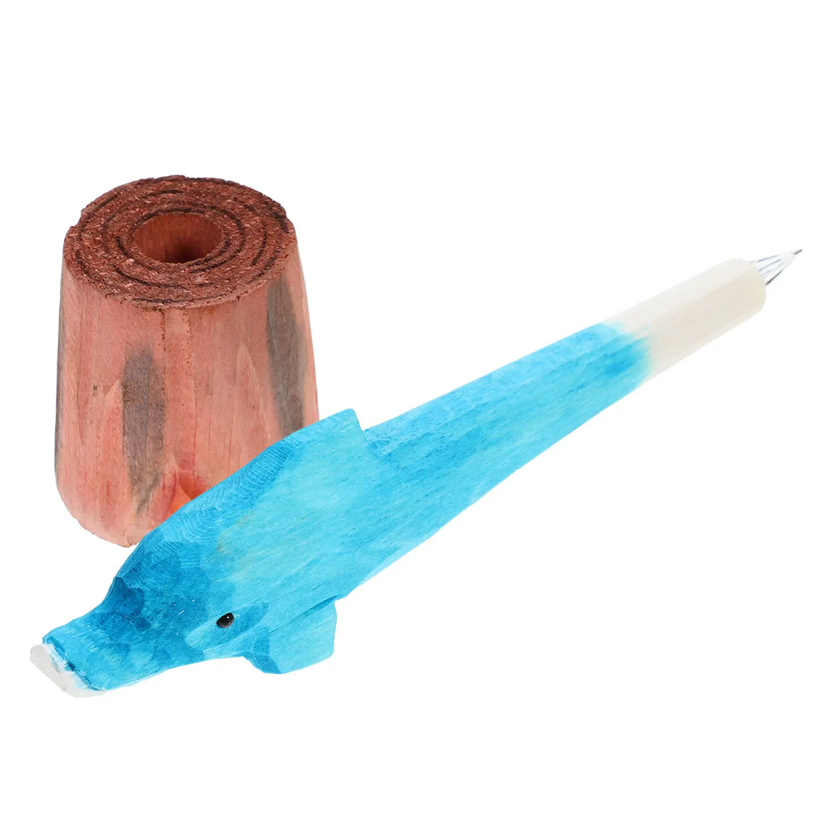 Dolphin Handcrafted Wooden Novelty Pen – Student Stationery Novelty Wooden Pen PLUSH