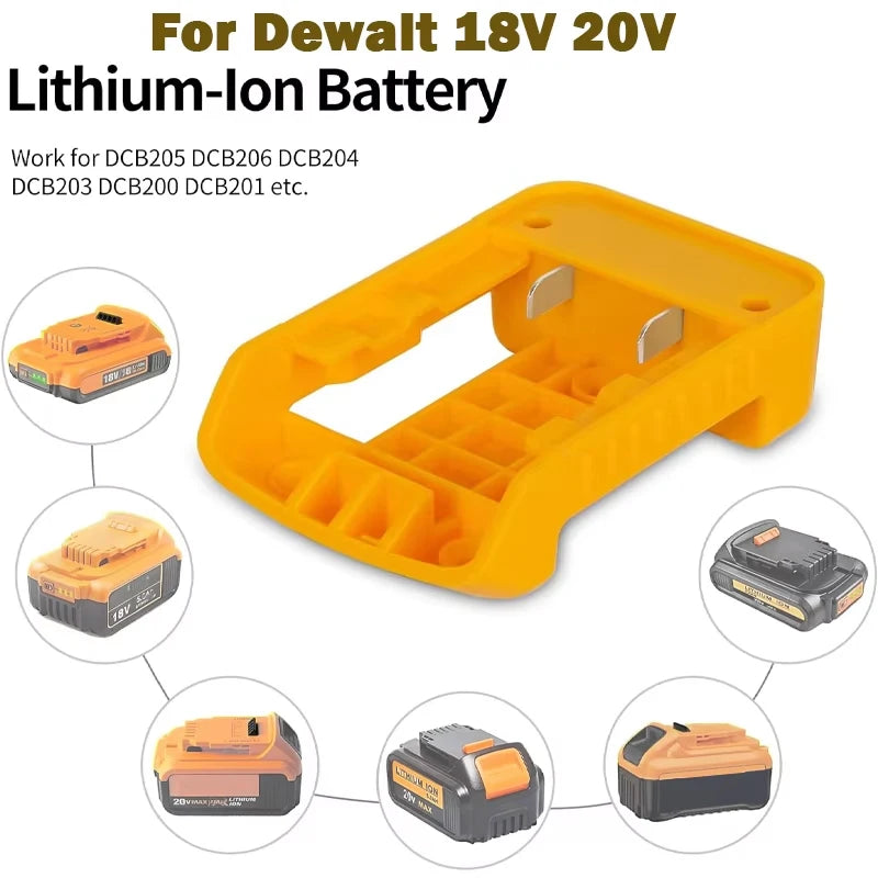 ZWINCKY USB Type-C Charger Adapter for Dewalt 18V 20V Battery Battery Charger Adapter PLUSH