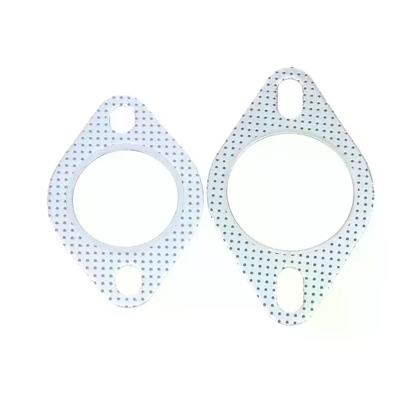 Universal Exhaust Downpipe Flange Gasket 51–76MM Two Holes Exhaust Flange Gasket PLUSH