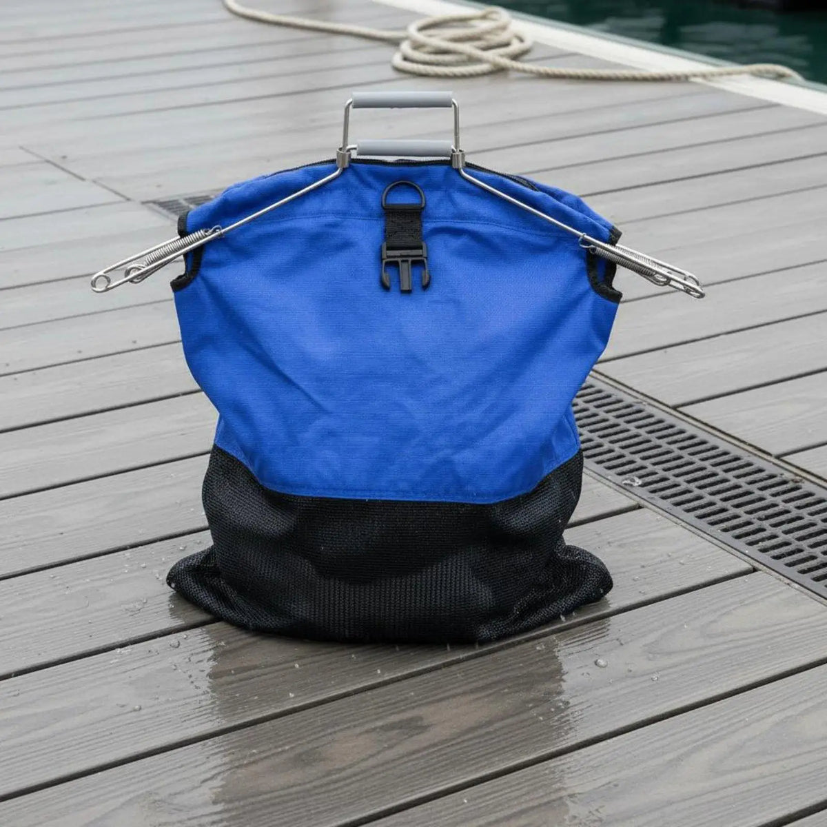 Waterproof Diving Mesh Bag – Nylon Spring Handle Collection Bag Diving Mesh Bag PLUSH