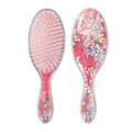 Unicorn Hair Brush – Anti-Static Detangling Massage Comb Detangling Hair Brush PLUSH Round red