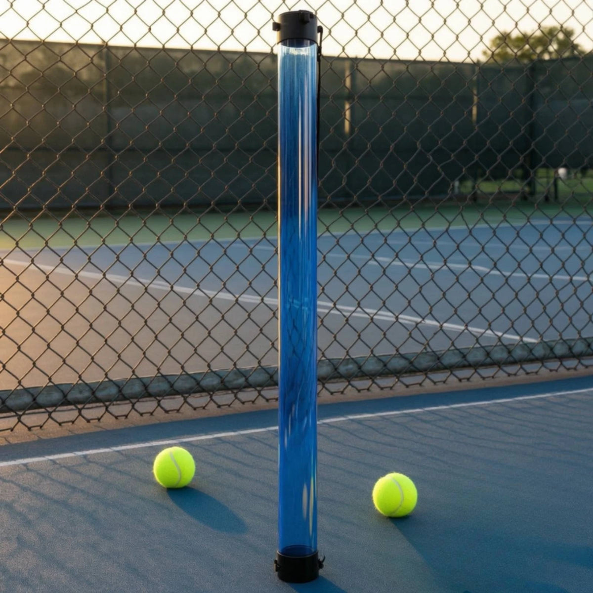 Tennis Ball Pickup Tube – Clear Slim Collector, 10–20 Balls Tennis Ball Collector PLUSH