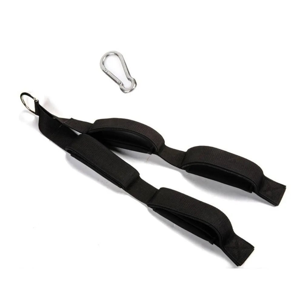 Tricep Pull Down Rope – Anti-Slip Neoprene Foam Grip Cable Rope Attachment PLUSH Black