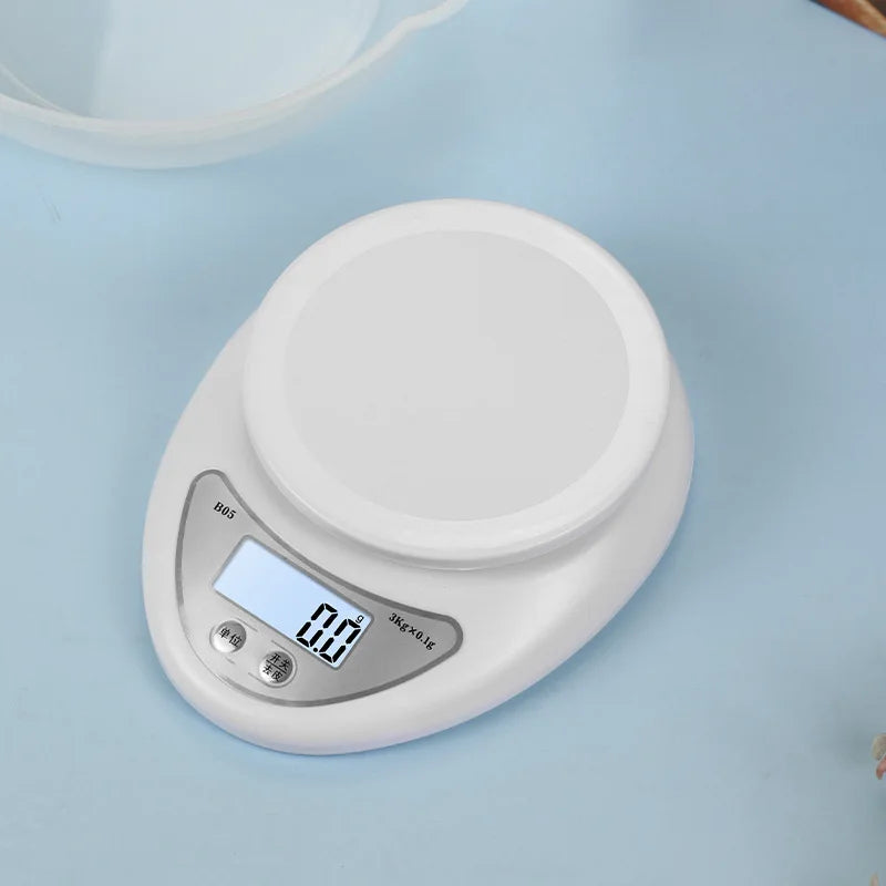 5kg Digital Kitchen Scale | LED Display & Tare Function Digital Kitchen Scale PLUSH