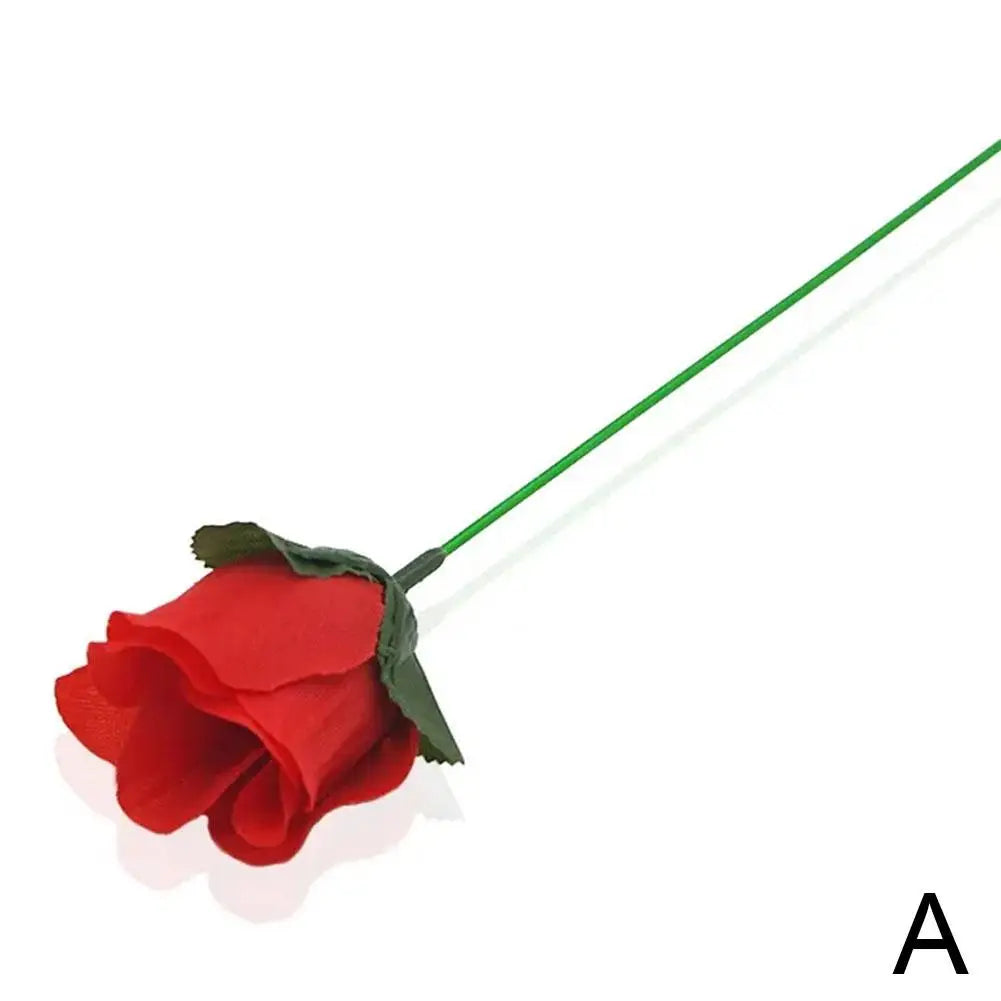 Torch to Rose Fire Magic Trick – Flame Appearing Flower Prop Magic Trick Prop PLUSH A