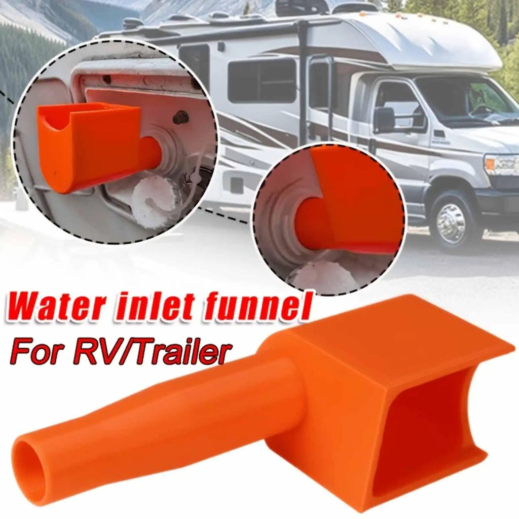 Portable RV Fresh Water Filling Funnel – Wide Mouth Spill-Free RV Water Funnel PLUSH