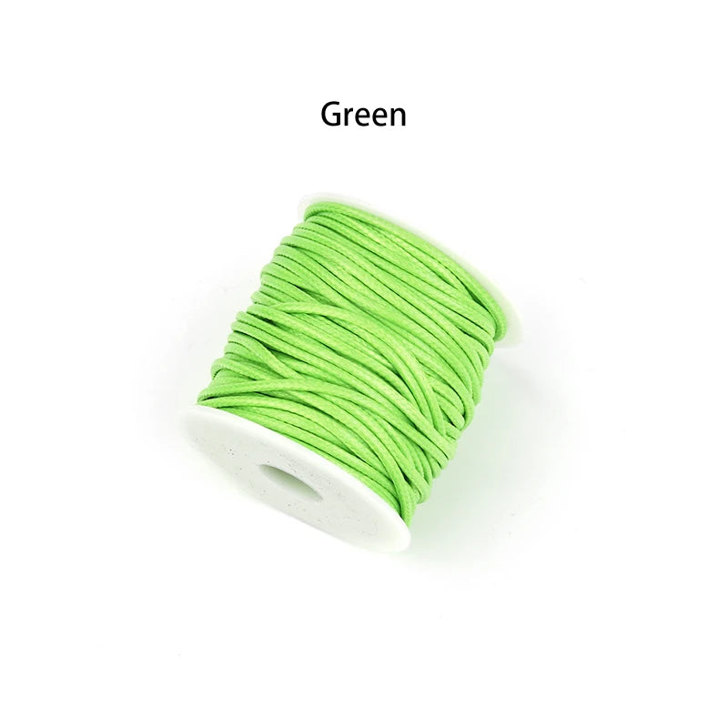 10 Yards 0.5mm Korea Waxed Thread – Leather & Bookbinding Waxed Craft Thread PLUSH green 0.5mm