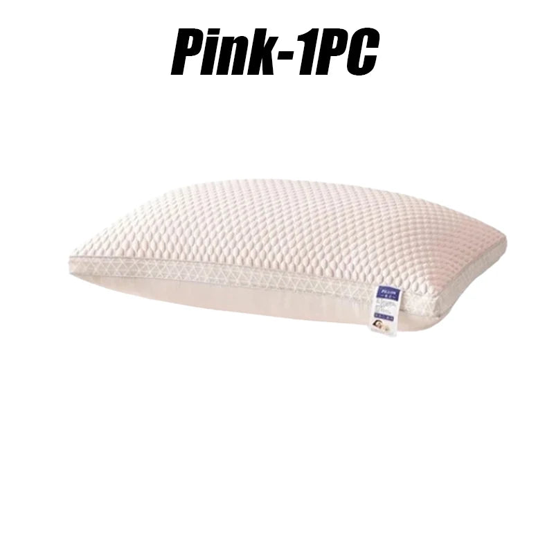 Cooling Beads Pillow – Breathable Washable Neck Support Pillow Bedding Pillow Core PLUSH Pink 1PC 48x74CM
