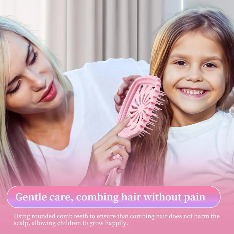 WANMEI Vented Detangling Hair Brush – Wet & Dry All Hair Types Detangling Hair Brush PLUSH