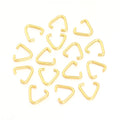 Triangle Jump Rings Gold Metal Split Rings – 50-100pcs DIY Jewelry Jump Rings PLUSH 14x14mm 50pcs