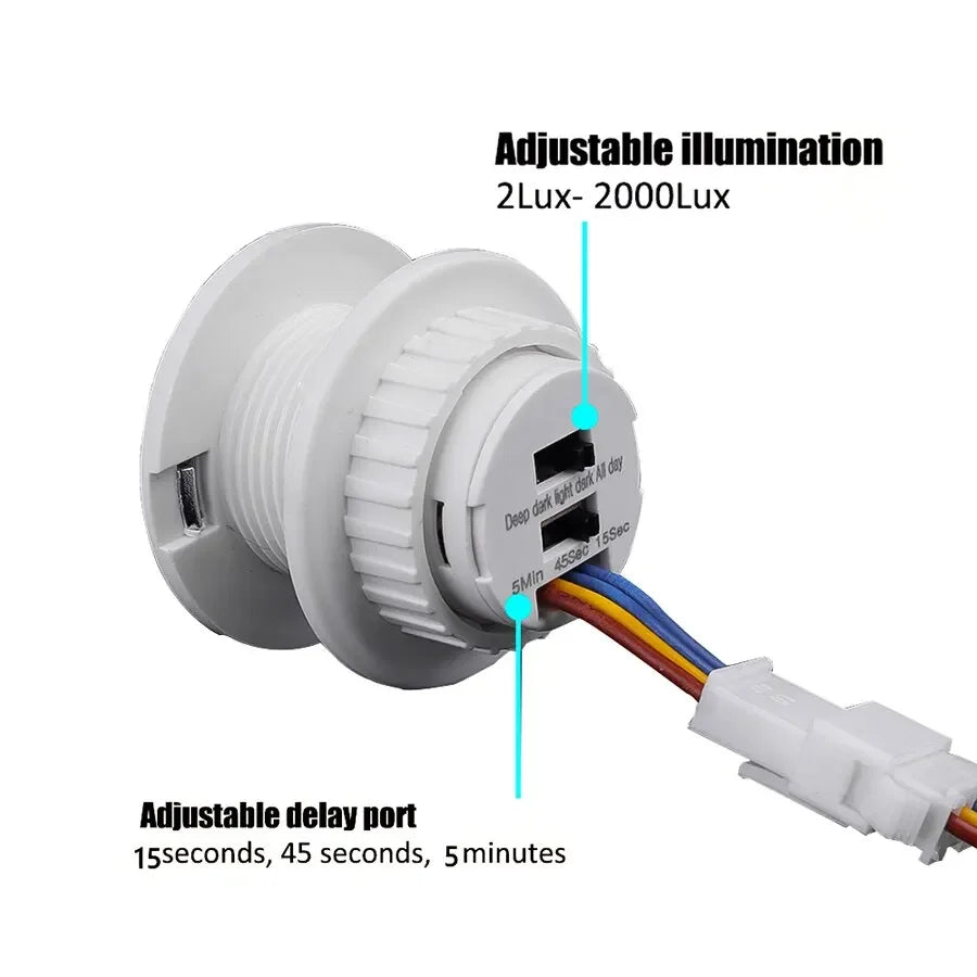 PIR Motion Sensor Switch – Time Delay, AC 85-265V, LED Lights Motion Sensor Switch PLUSH