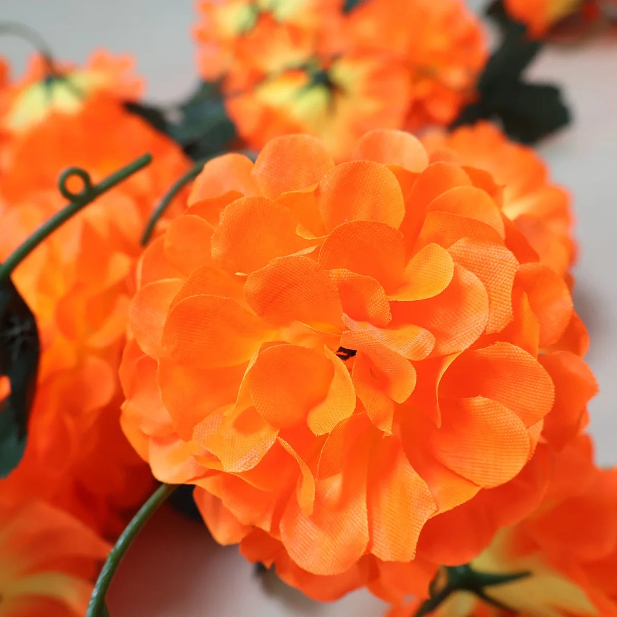 Marigold Artificial Flower Garland – Day of the Dead Wall Decor Artificial Flower Garland PLUSH