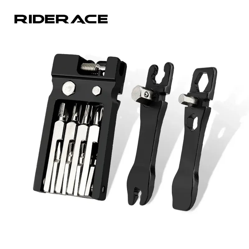 RIDERACE Foldable Bike Multi-Tool Kit – Chain Cutter & Spoke Wrench Bike Repair Tool Kit PLUSH
