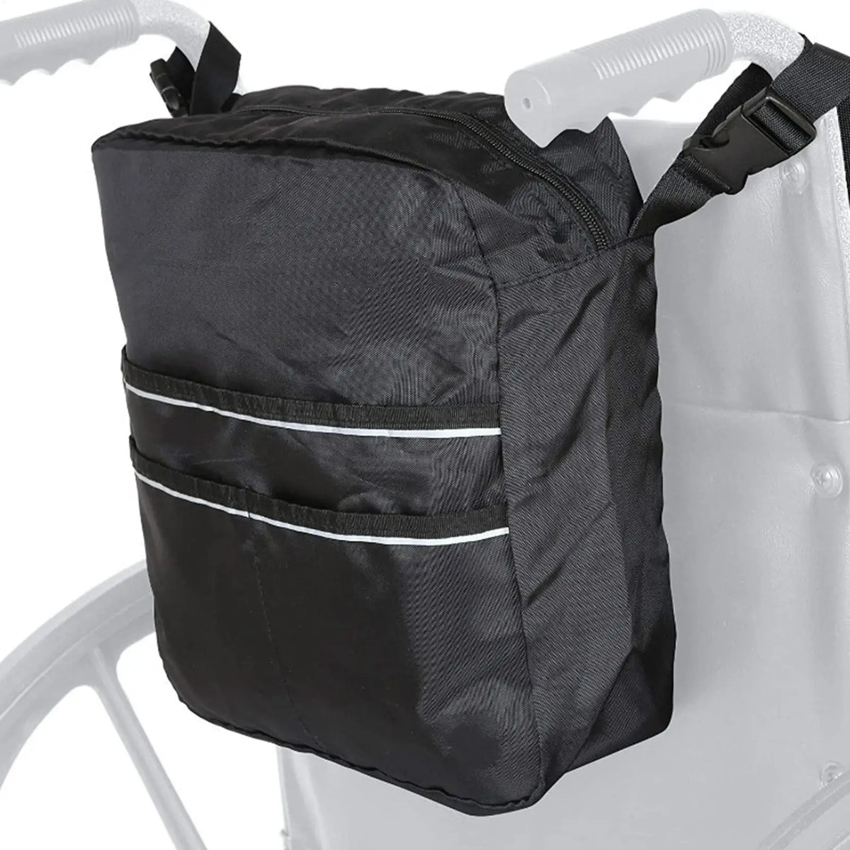 Wheelchair Rollator Bag – Water-Resistant Large Storage Tote Wheelchair Storage Bag PLUSH