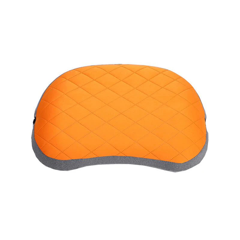 Ultralight Inflatable Camping Pillow – Washable Cover | MEXiZE Inflatable Camping Pillow PLUSH Orange