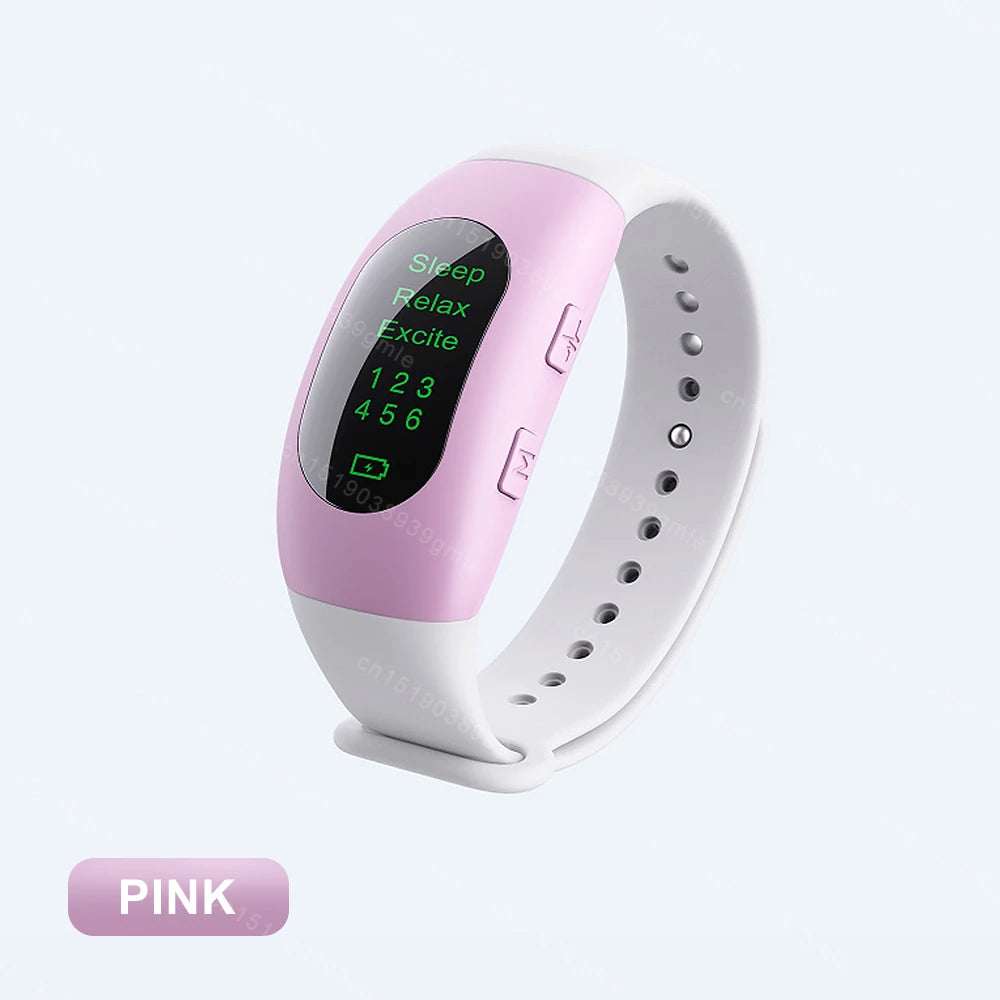 MERALL CES Microcurrent Sleep Aid Watch – 3 Modes, 6 Levels Sleep Aid Device PLUSH Pink