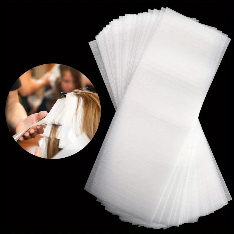 50pcs Reusable Foam Hair Dye Wraps – Large Coloring Strips Hair Coloring Strips PLUSH