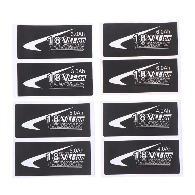 BL1830 18V Battery Replacement Label Sticker Set | 3Ah–6Ah Battery Label Sticker PLUSH