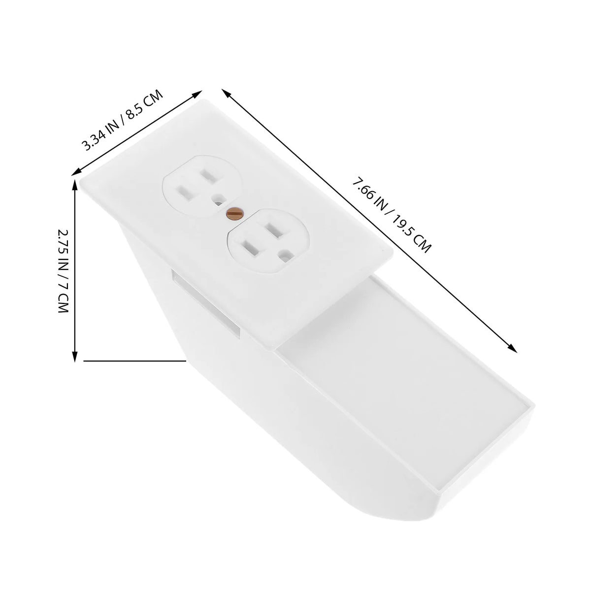 Hidden Wall Outlet Safe Box – Key Lock Box & Cash Organizer Hidden Storage Safe PLUSH
