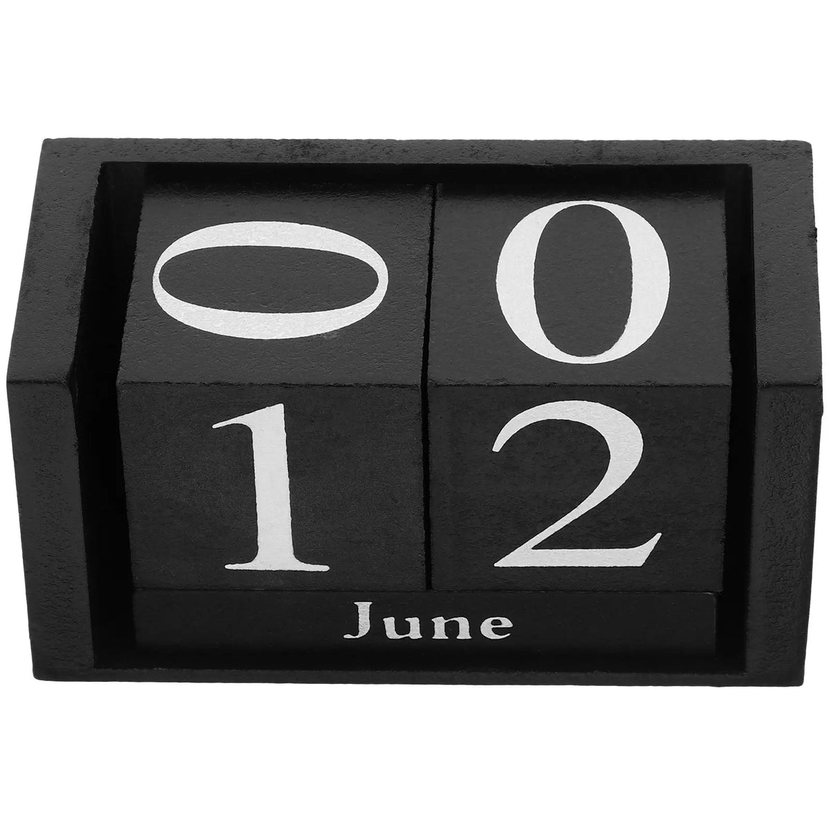 Vintage Wooden Block Flip Calendar – Reusable Desk Décor Desk Block Calendar PLUSH