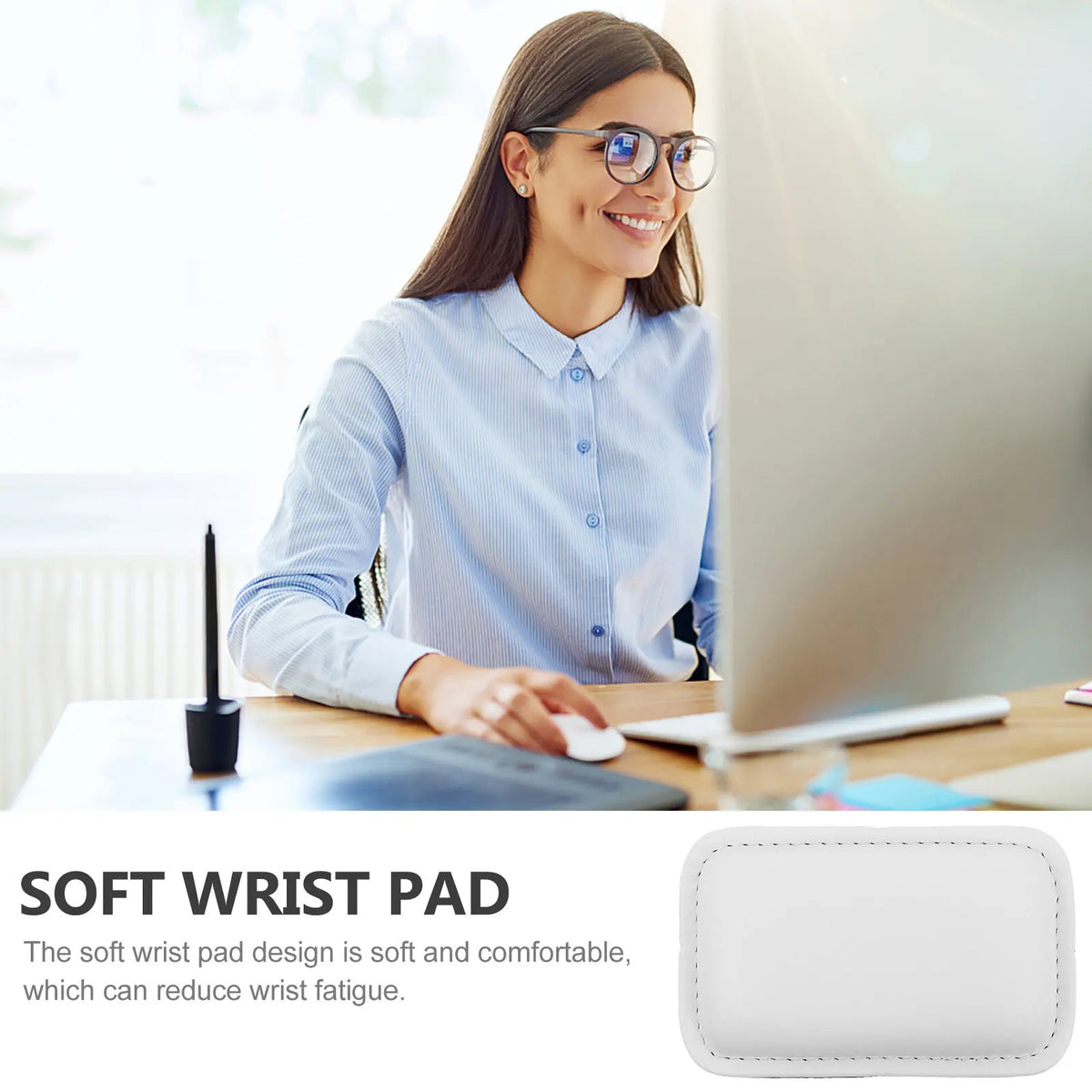 Ergonomic Mouse Wrist Rest Pad with Anti-Slip Base | Gaming Ergonomic Wrist Rest PLUSH