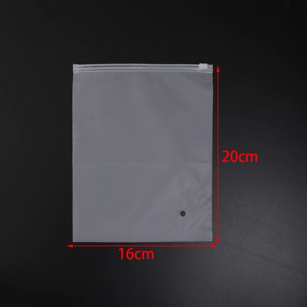 Matte Frosted Ziplock Bags – Jewelry & Craft Storage Pouches Ziplock Storage Bags PLUSH 16X20cm 10pcs