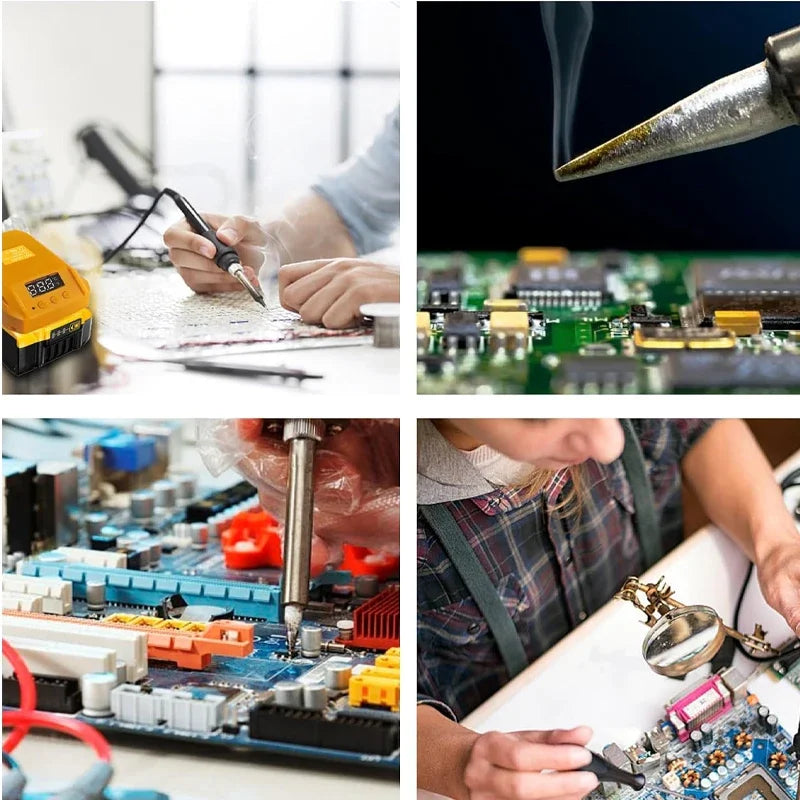 60W Cordless Soldering Iron – Makita DeWalt Milwaukee 18-20V Cordless Soldering Station PLUSH