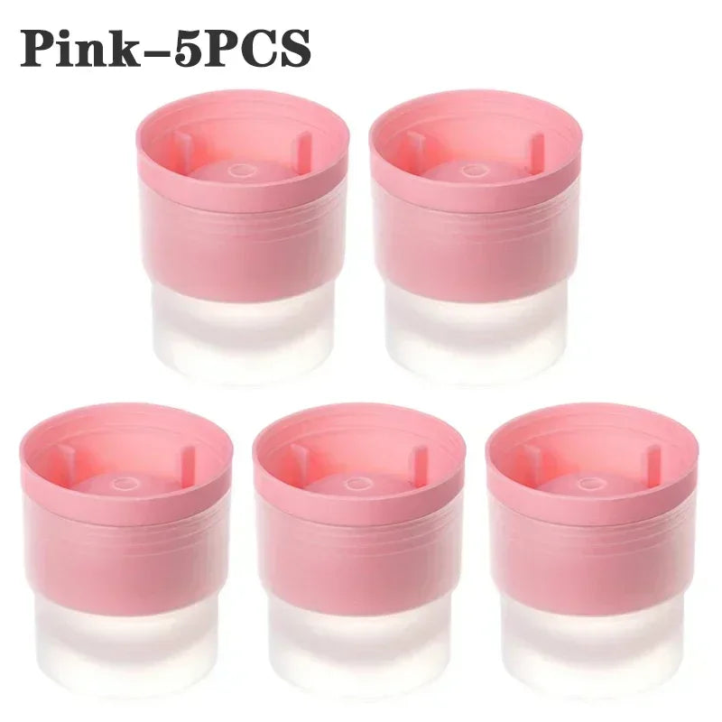 Silicone Ice Ball Mold – Round Ice Cube Tray for Whiskey Ice Ball Mold PLUSH Pink-5PCS