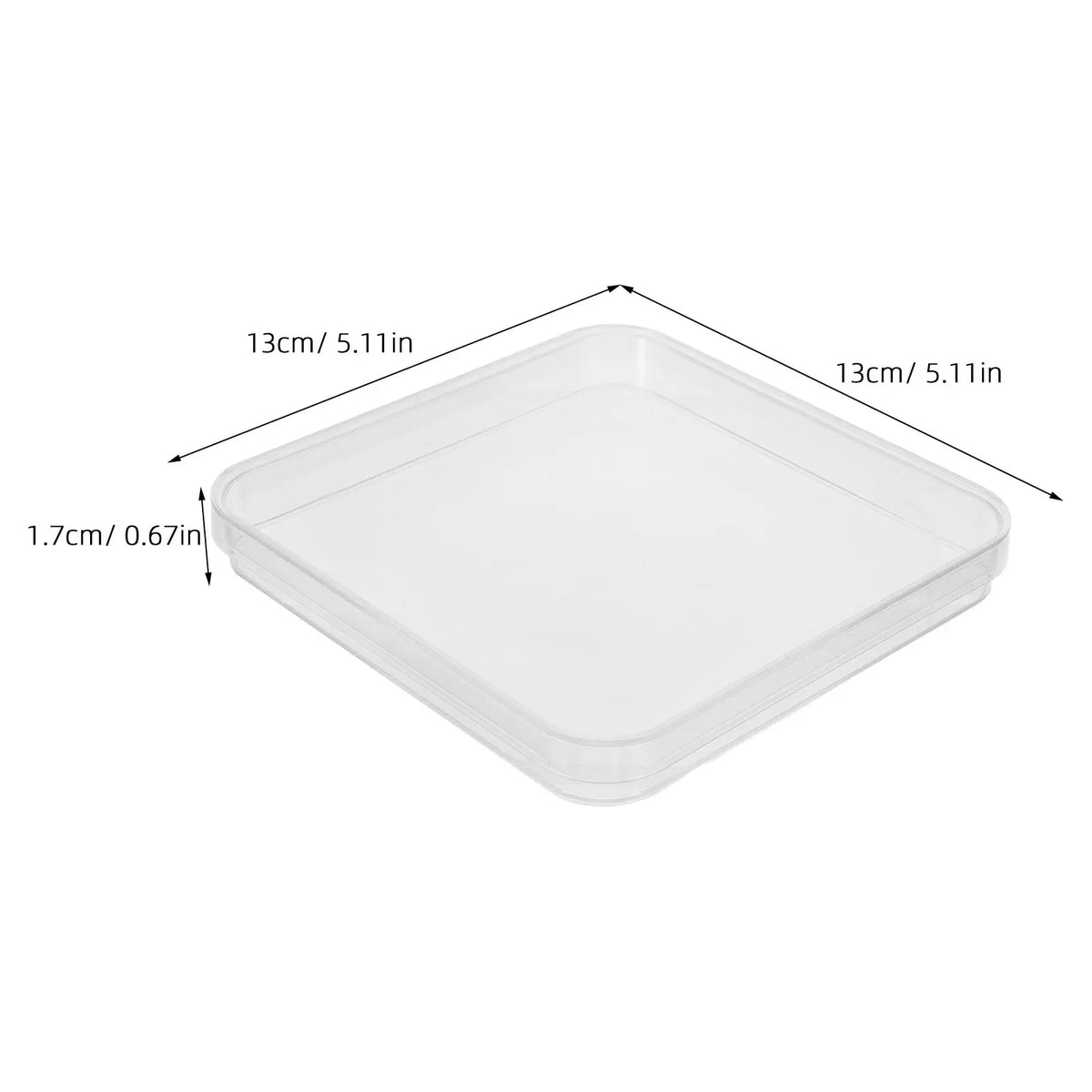 10pcs Square Plastic Petri Dishes with Lids – Lab Culture Plates Lab Culture Dishes PLUSH