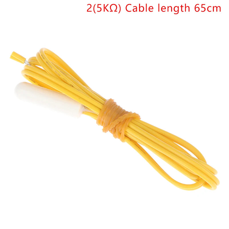 NTC Thermistor Fridge Sensor 2.1K/5K/10K – Thermostat Replacement Temperature Sensor PLUSH 25K