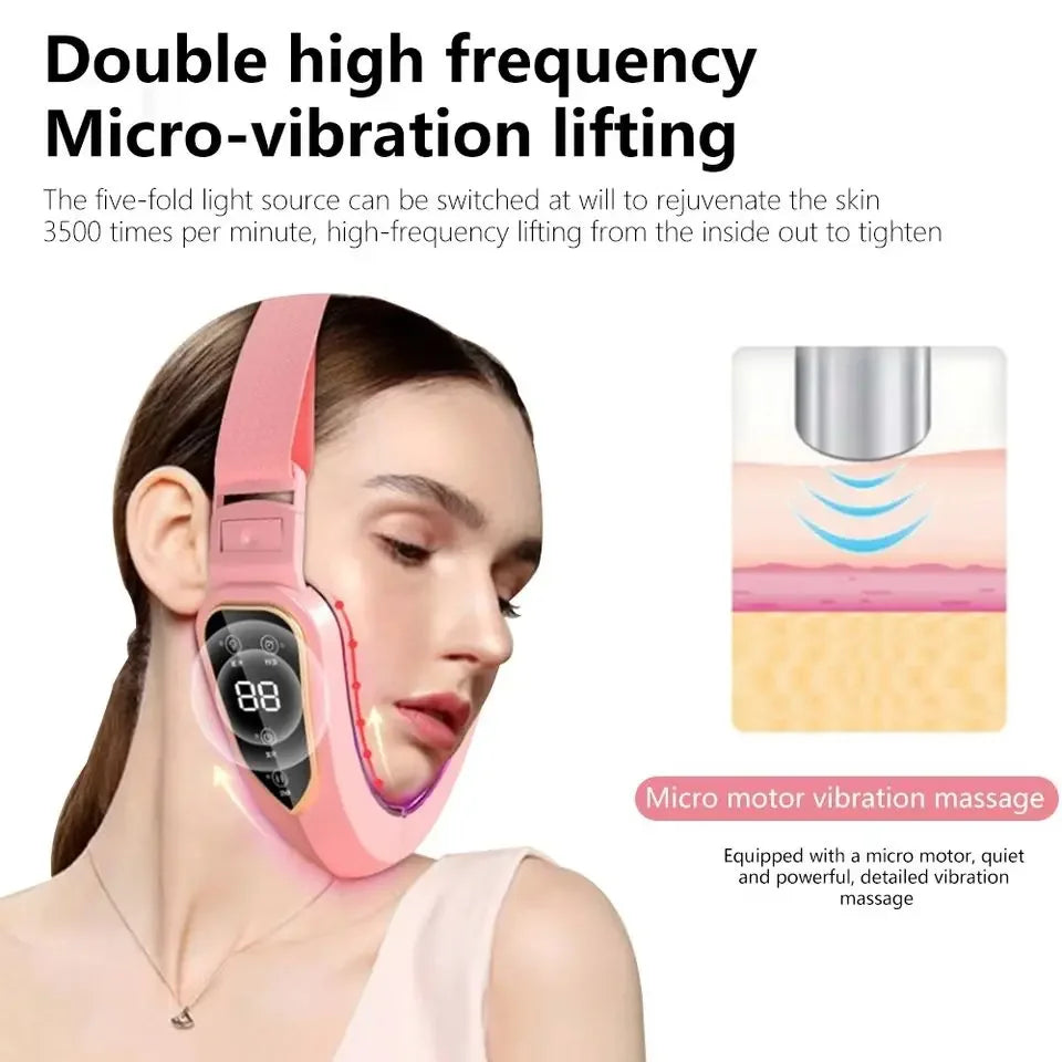 LED Photon Therapy Facial Massager – V-Face Lifting Device Facial Massager Device PLUSH