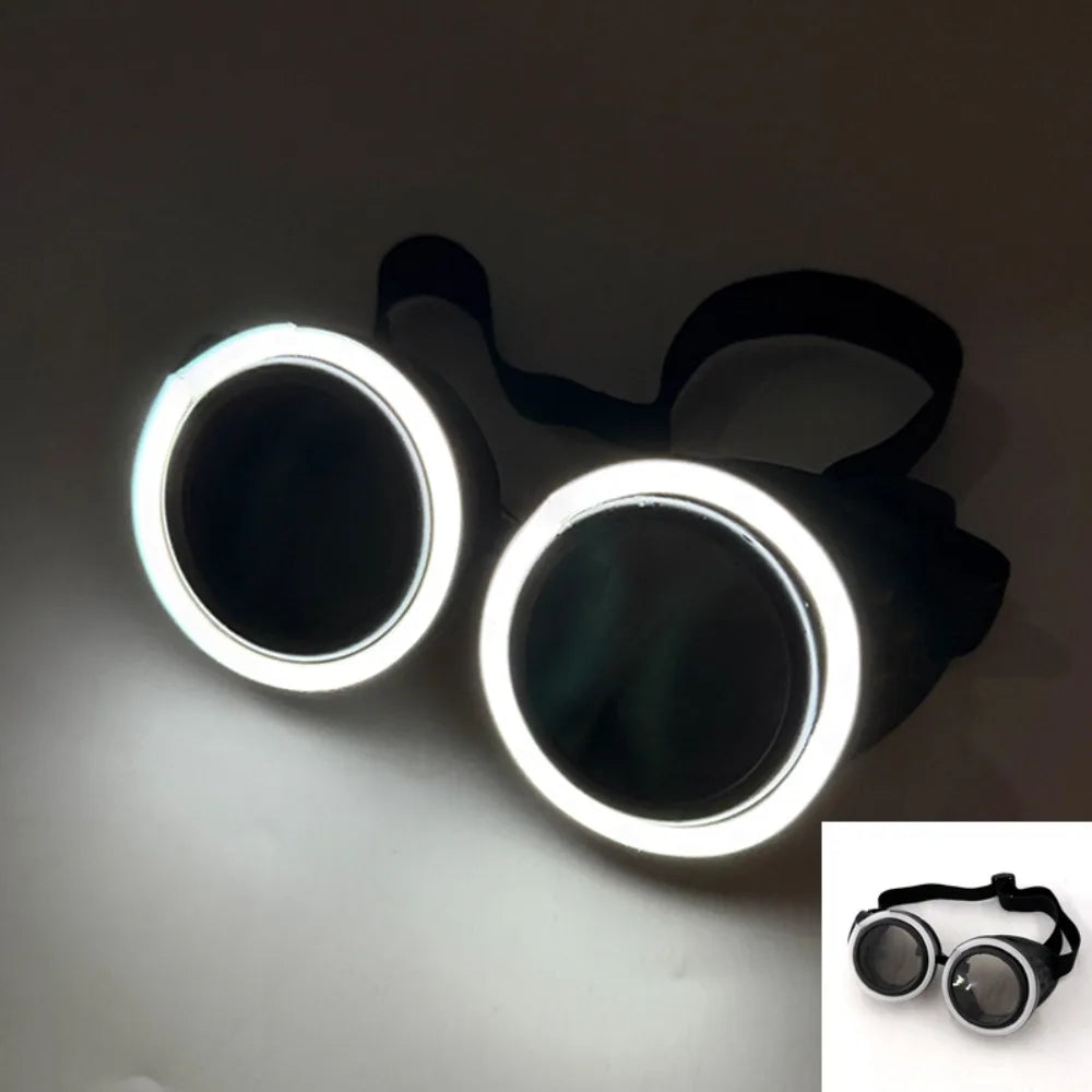 LED Glowing Glasses – Light Up Party Eyewear for Festivals LED Party Glasses PLUSH White Light