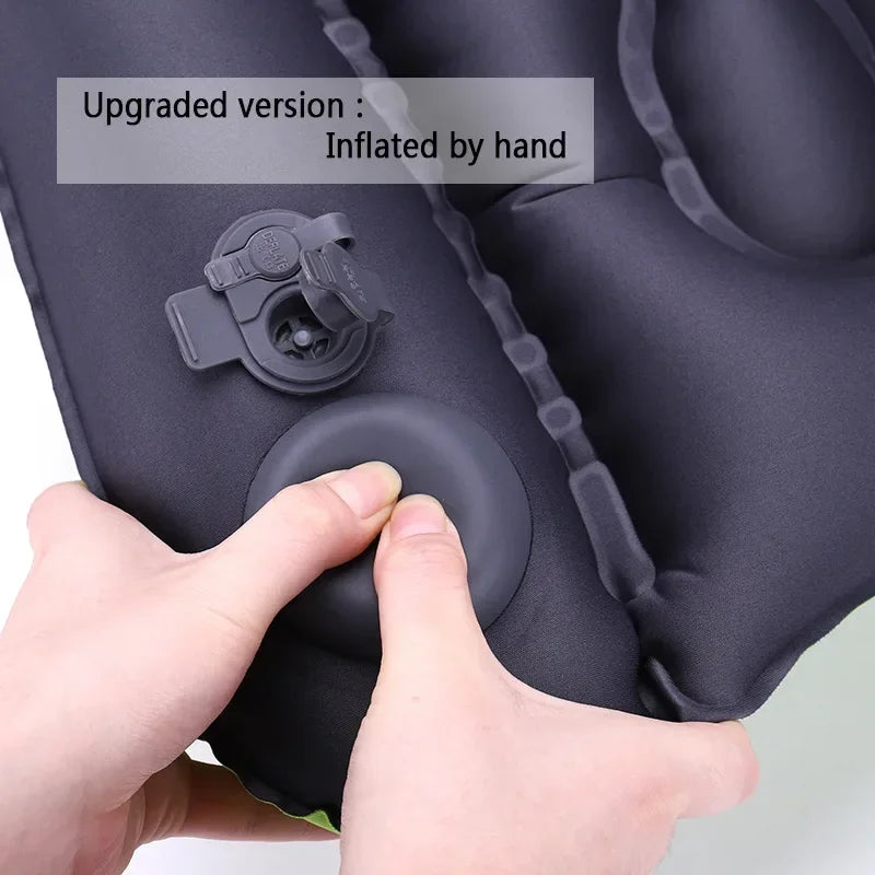 Inflatable Lumbar Pillow – Car Seat & Travel Back Cushion Inflatable Lumbar Pillow PLUSH