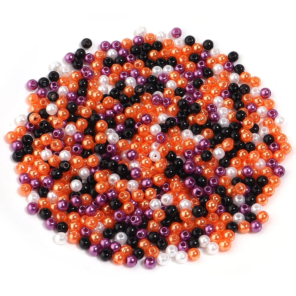 Halloween ABS Pearl Spacer Beads 4–12mm | DIY Jewelry Making Jewelry Spacer Beads PLUSH 4mm x 1000pcs