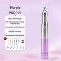 USB Electric Nail Drill & Sanding Belt – Manicure Polish Kit Electric Nail Drill PLUSH PURPLE USB Type-C