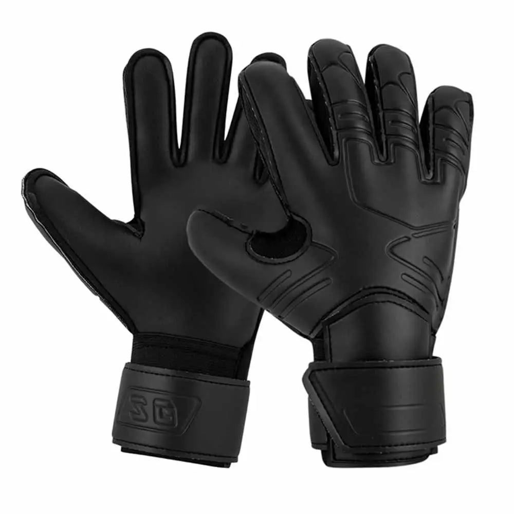 Latex Goalkeeper Gloves | Fingersave Soccer Goalie Gloves Goalkeeper Gloves PLUSH black-size 5