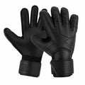 Latex Goalkeeper Gloves | Fingersave Soccer Goalie Gloves Goalkeeper Gloves PLUSH black-size 5
