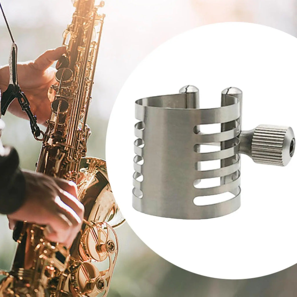 Saxophone Mouthpiece Ligature Metal Clip – Stainless Steel Fastener Saxophone Ligature Clip PLUSH