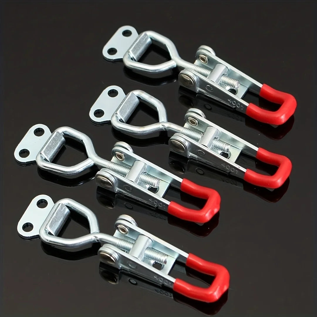 4pcs Heavy Duty Iron Adjustable Strap Latch Bolt Clamp Set Latch Clamp Set PLUSH